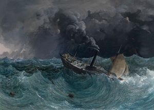 Marianne in the storm on the Black Sea