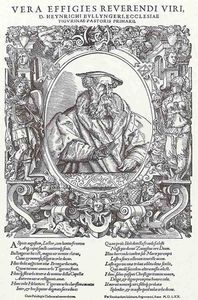 牧師のハインリッヒのブリンガー、チューリッヒ改質器の肖像