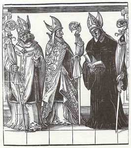 The church hierarchy, three bishops