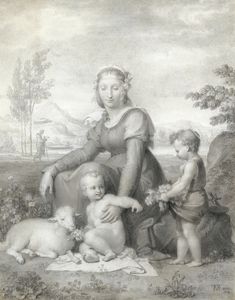 Jungfrau und Kind mit St. Johannes der Täufer