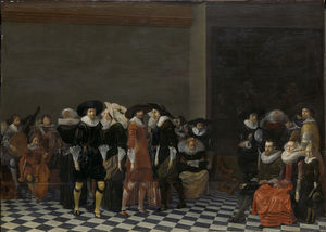 Wedding Party, traditionally known as the wedding of Adriaen Ploos van Amstel and Agnes of Bijler