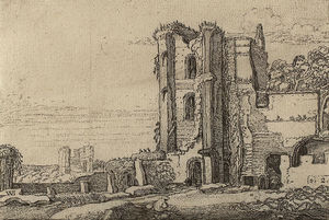 Las ruinas del castillo de Brederode cerca de Haarlem