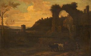Italianate Landscape with Drovers