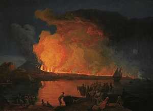 Eruption of Vésuvius 15 July 1794