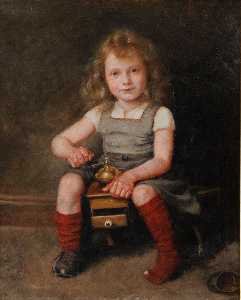 Girl with a Coffee Grinder