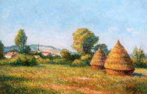 Haystacks, View over the Village