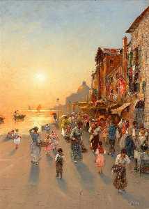 Evening view of Venice