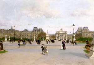 The Louvre from the Jardin des Tuileries