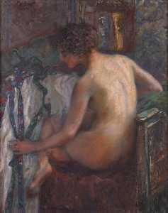 nudo femminile ( weiblicher akt ) - Ferdinand Max Bredt