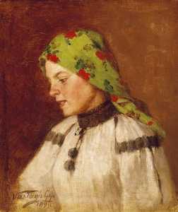 женщина в грин  в голове  шарф