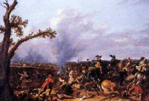 Rey gustav adolf ii en la batalla de Lutzen en noviembre 6 , 1632