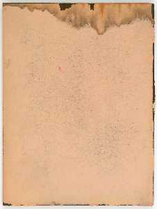 Untitled (manila paper with pale tan and yellow staining)