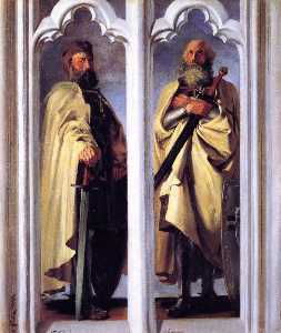 The Grand Masters Siegfried von Feuchtwangen and Ludger von Braunschweig (Sketch)
