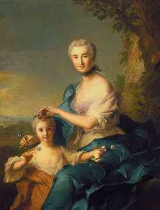 夫人Crozat德梯也尔和她的女儿