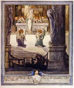 插图 从 Dante's 'Divine Comedy' , 天堂 , 颂歌 XXVIII