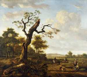 Landscape with a Hawking Party