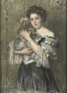 玛丽亚 凯瑟琳·约瑟芬 约旦 妻子  的 画家 乔治 亨德里克 布莱特纳