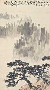 pines sur le mont huang