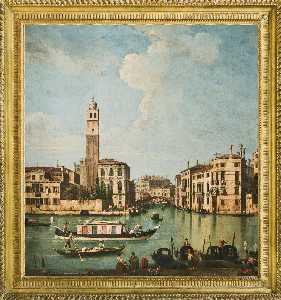 A View of the Canal Grande with San Geremia, Palazzo Labia and the entrance to the Cannareggio