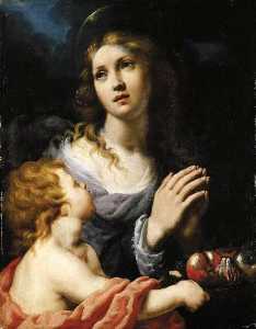 Female Saint with Putto