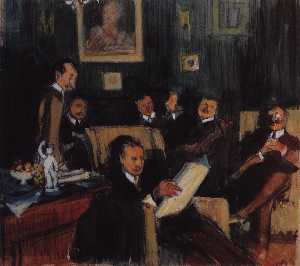 A Group Portrait of Artists