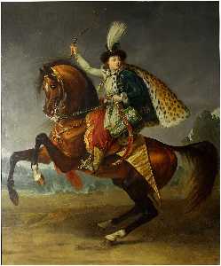 马术 肖像  的  王子  鲍里斯  尤苏波夫