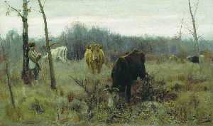 Las vacas de pastoreo