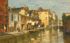 una tarde en un veneciano canal