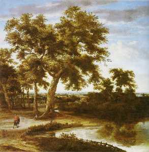 Landscape with a large Tree