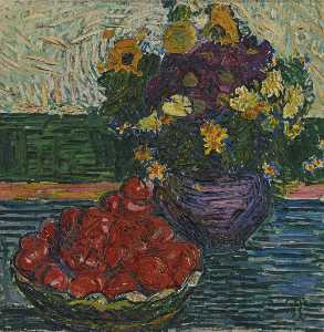 Blumen und äpfel, 1909