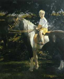 Edmund sul suo Pony Arachide