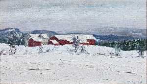 Farm in Asker, winter