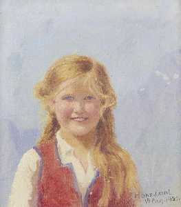 Portrait of a young girl, believed to be Eline Wiese