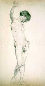(Untitled) (Study of Standing Male Nude)