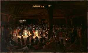 舞蹈  在 地下 圆屋 在 明确 湖 , 加利福尼亚州