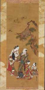 Yukihira et deux Brinemaidens au Suma