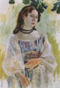 Girl with a Necklace (also known as Portrait of Sophia Steblova)
