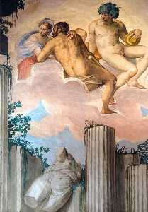 Frescoes in the Hall of Olympus (detail)