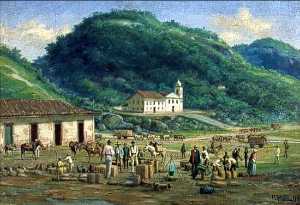 Português Hospital e Igreja da Misericórdia, em Santos