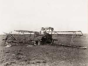 Brequet Photographic Plane Brought Down in Flames, World War I