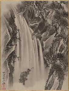 Waterfall, Eagle and Monkey