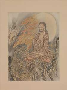 Shakyamuni Besiegend die dämonen ( shaka gōma zu )