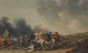 a cavalry skirmish