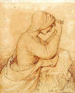 Kneeling girl praying