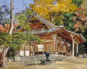 The Hottomi Temple at Kioto, Japan