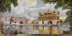 'The Золотой Храма , Amritzur , Индия . 26 Может 1878'