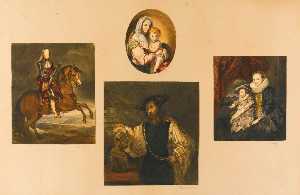 Miniatures of Old Master paintings, comprising