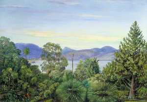Blick von der Botanischer Gärten , Hobart Stadt , Tasmanien