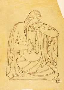 (Seated Female with Lyre)