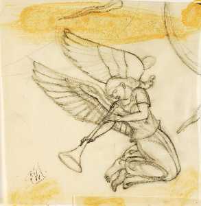 Angel, Sketch for Nettuno Altarpiece, Anzio